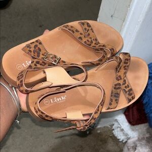 Kids' Leopard Print Sandals - Brown😍Amo